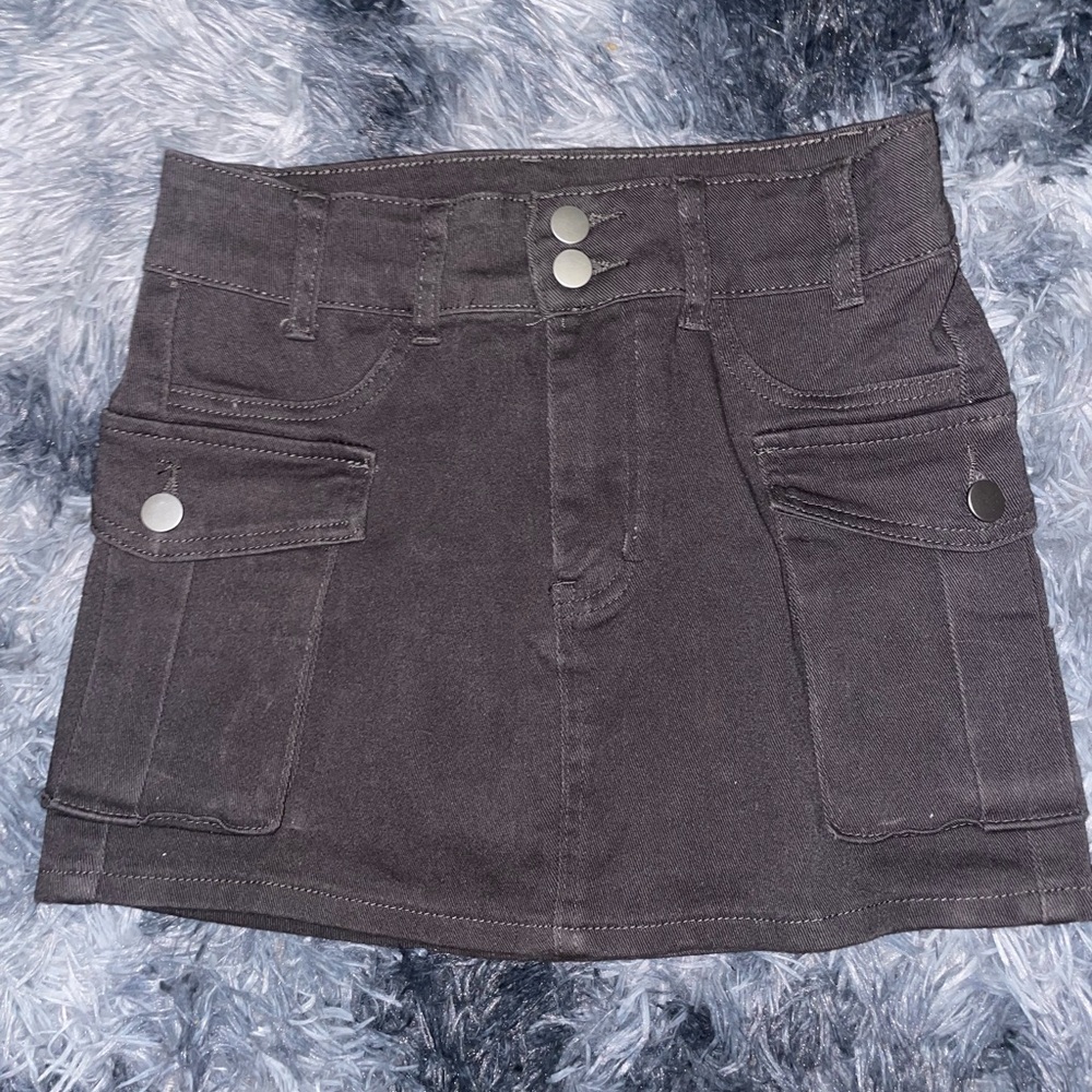 Black miniskirt